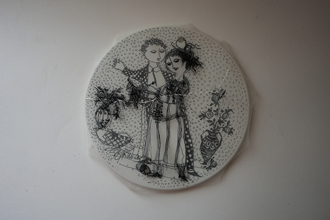 竹村忠一郎、トリアノン、希少な額装用画集より、新品高級額装付、状態良好 竹村京 「ついてはなれて」 （タカ・イシイギャラリー前橋） ｜Tokyo