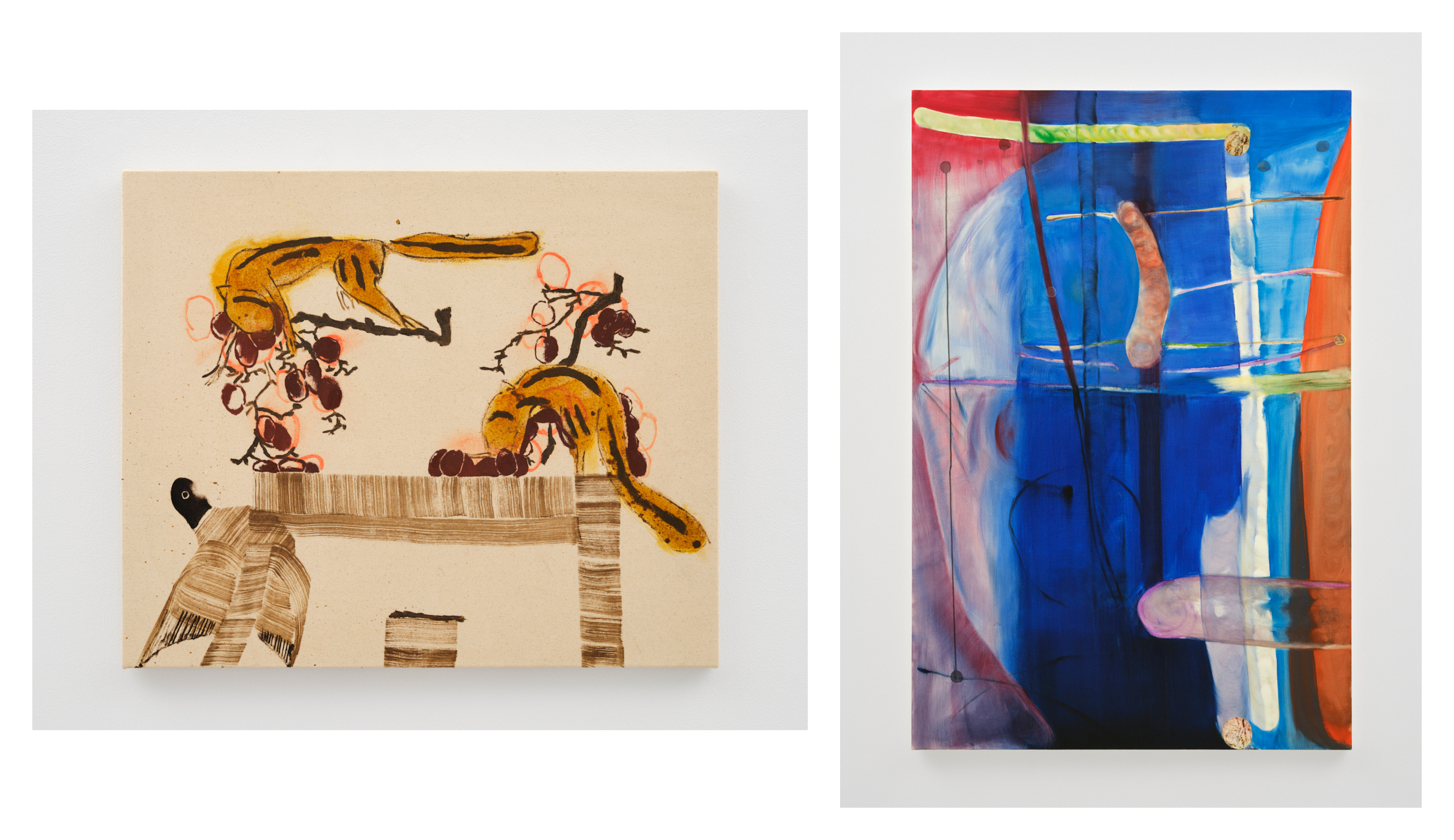 マークマッカイ絵画 長沢楓 + 大上巧真 「マーク・メイキング」 （タカ・イシイギャラリー