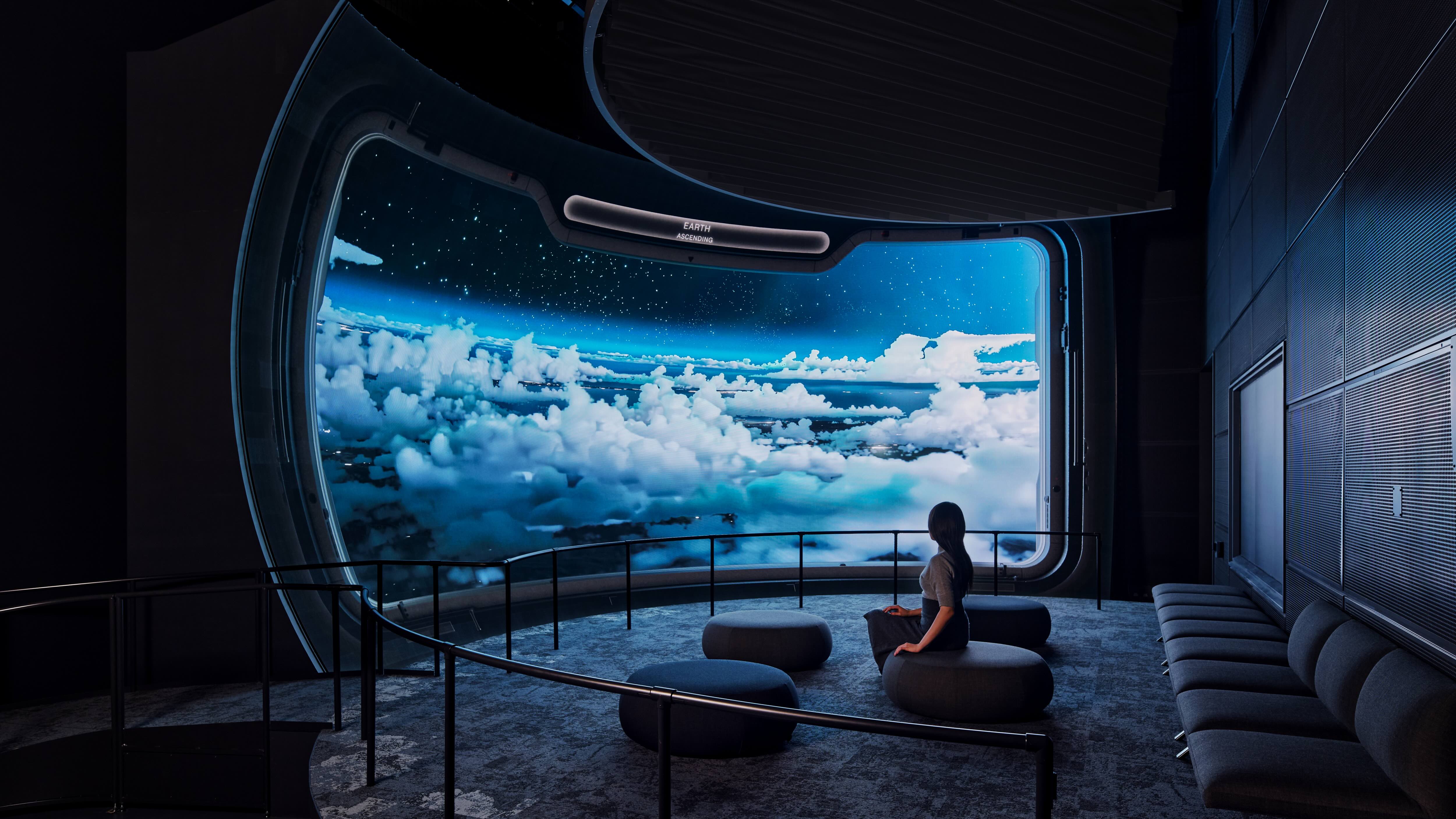日本科学未来館が惑星探査と気象をテーマにした没入型