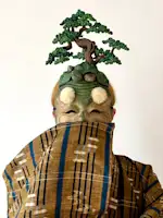 コレクター収集品　日展作家　木彫　「犬」　中村博直刀　中村珠子鑑 DM_____________-Okina-