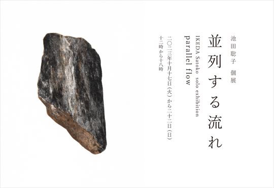 池田聡子 「並列する流れ」 （KUNST ARZT（クンストアルツト