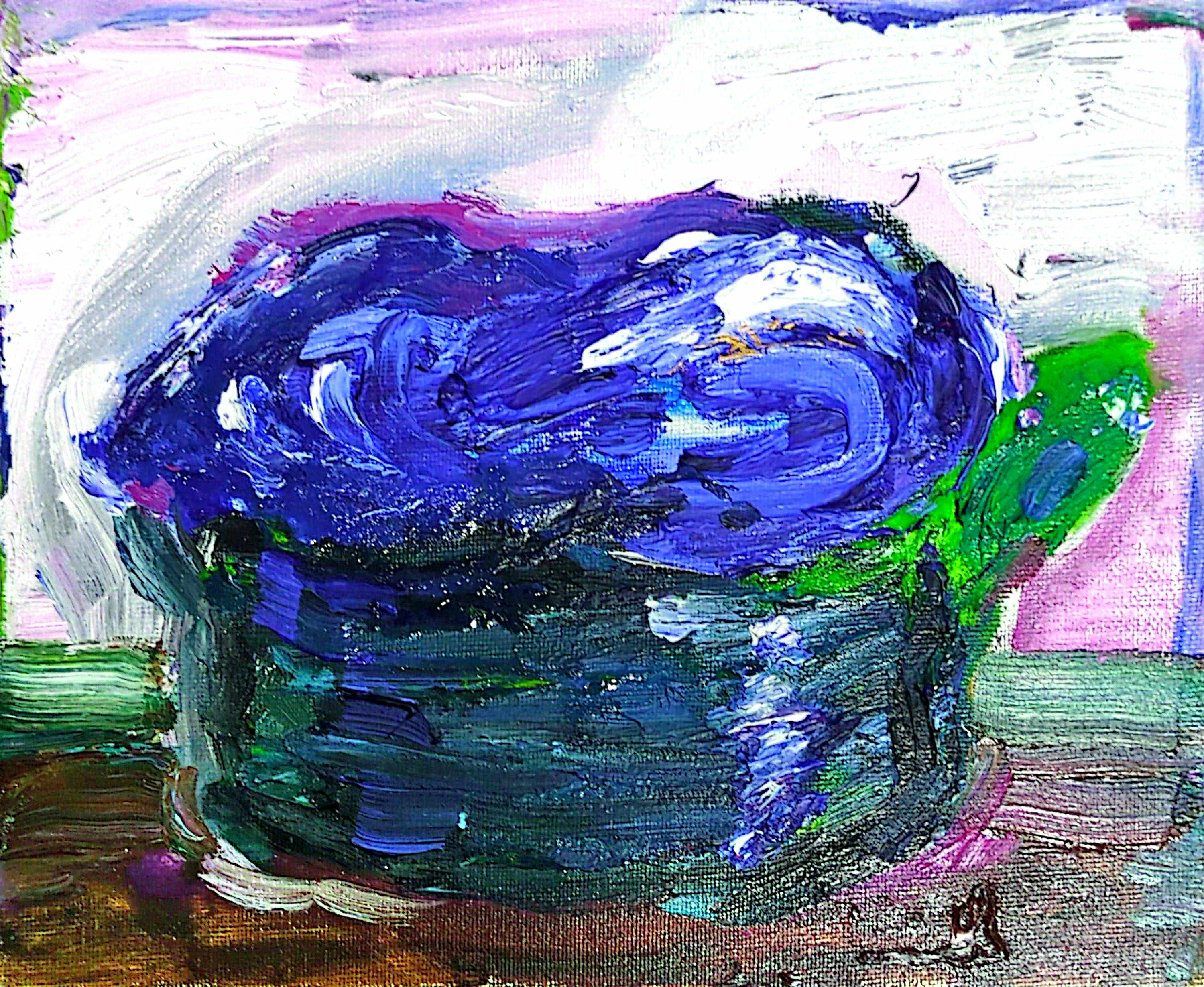 あおいうに 「その傷の色はまだきまっていない___いたみが、絵の裏で