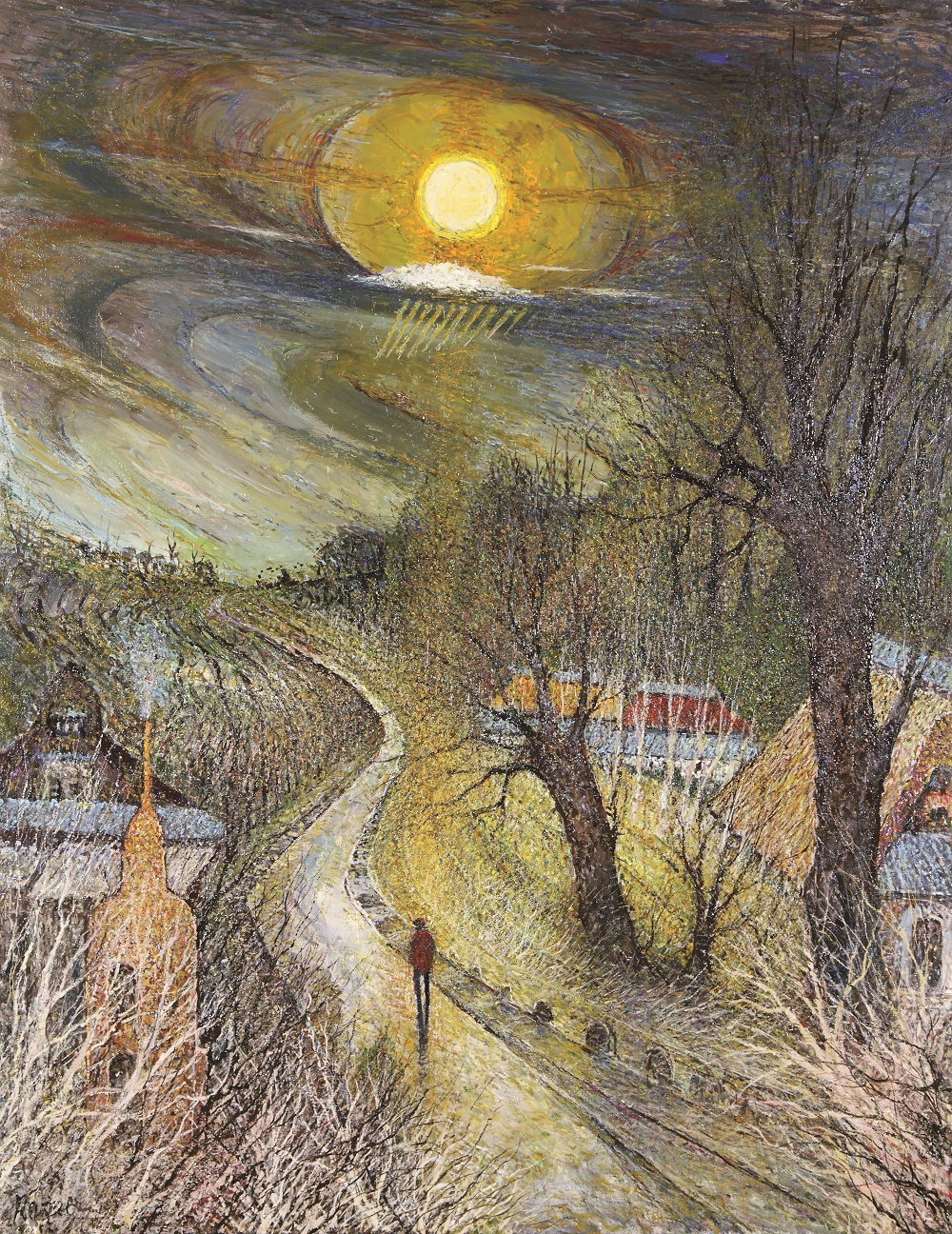 【真作】絵画　山本雅勝　油彩10号　那須高原　雄大な山と秋の風景　W159 真作】絵画 山本雅勝 油彩10号 那須高原 雄大な山と秋の