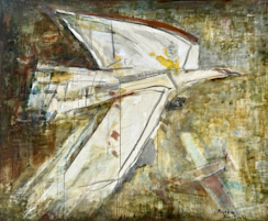 飯塚八郎作 抽象画　現代アート 芸術 美術 絵画 レトロ 古道具 飯塚八郎作 抽象画 現代アート 芸術 美術 絵画 レトロ 古道具