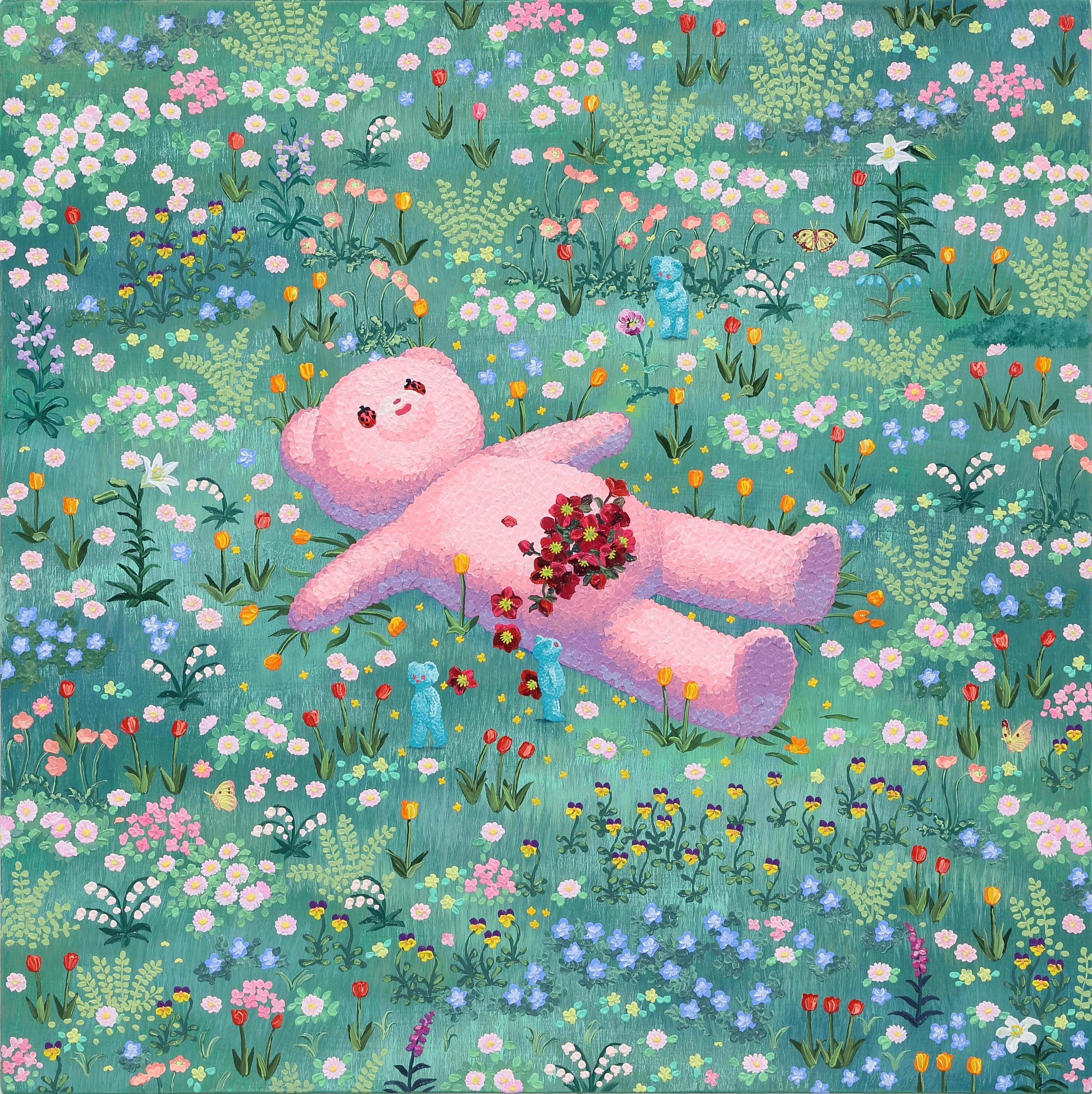 江口綾音 「絵具のコスモス」 （ミヅマアートギャラリー（市ヶ谷