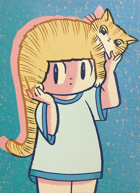 タムくん/ウィスィット・ポンニミットさんの油絵：“School Girl