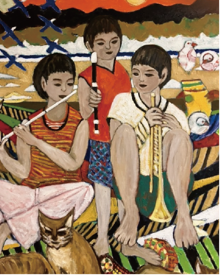 絵画 （5） 岡元真五 展 （America-Bashi Gallery（アメリカ橋ギャラリー