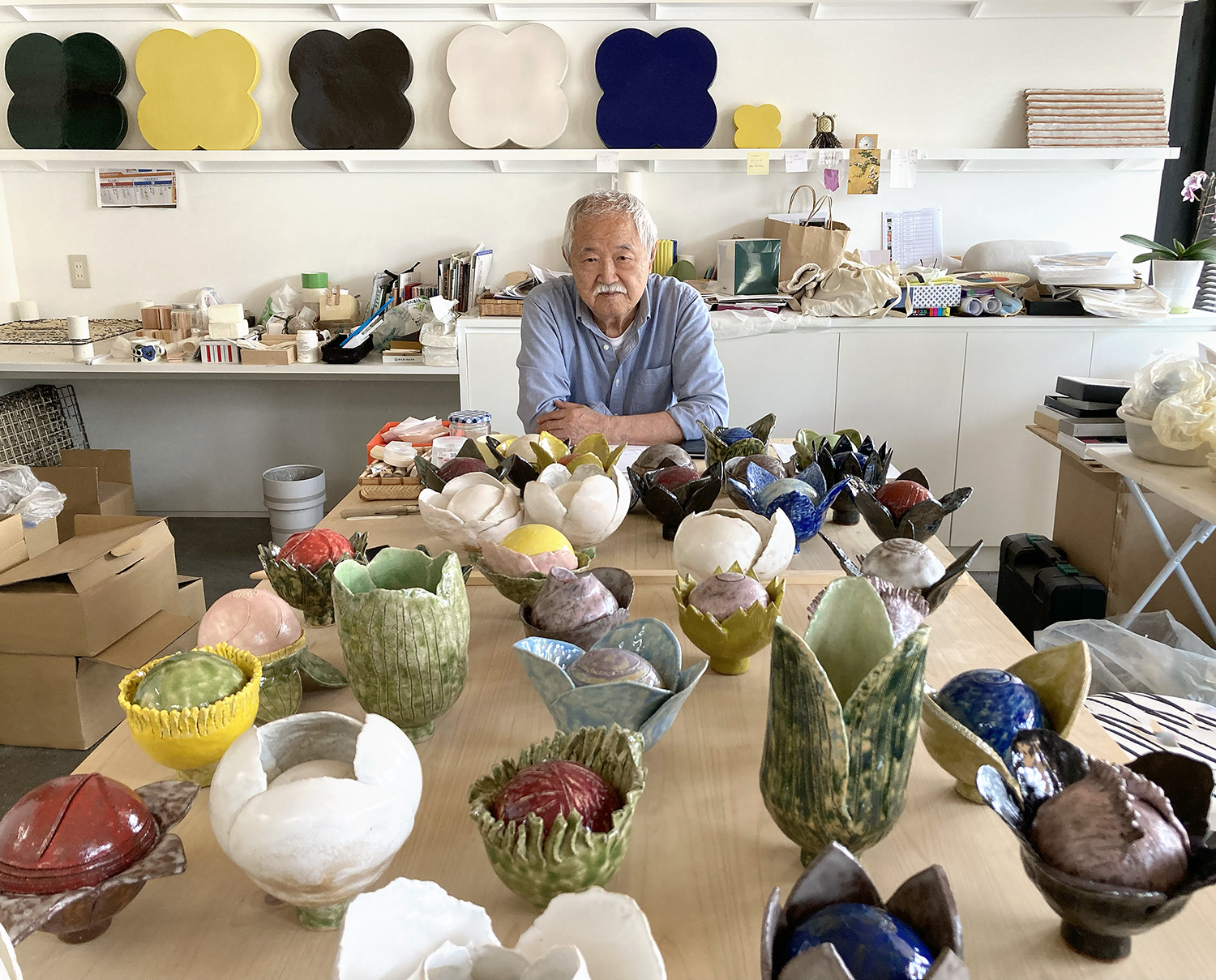 石本藤雄　椀　Fujiwo Ishimoto 石本藤雄作品「蕾 」オンライン販売開始 – Mustakivi