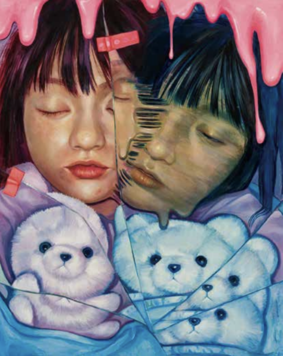 「熊笹」日本画　30号　美術学生作 熊笹」日本画 30号 美術学生作 item_20240208_192159_286_ORG.jpg