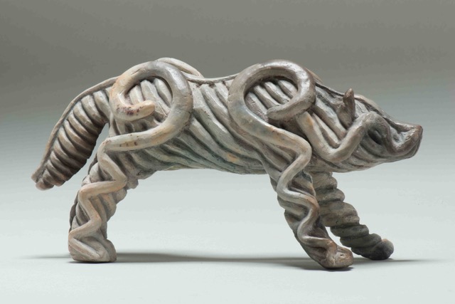 松山賢 「文様土偶、動物土偶」 （MEDEL GALLERY SHU HIBIYA） ｜Tokyo