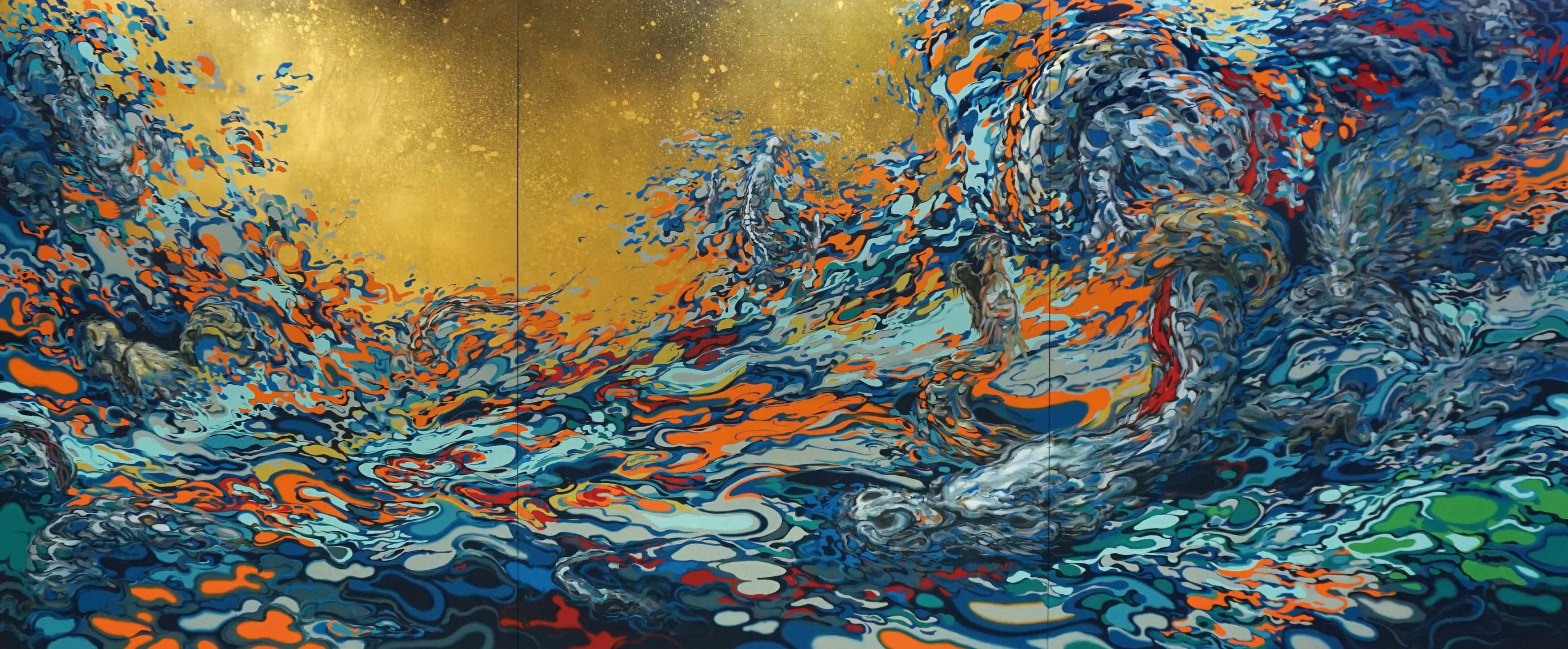 上野裕二郎 「Clash of Two Spirits - 天地の鬩ぎ - 」 （銀座 蔦屋