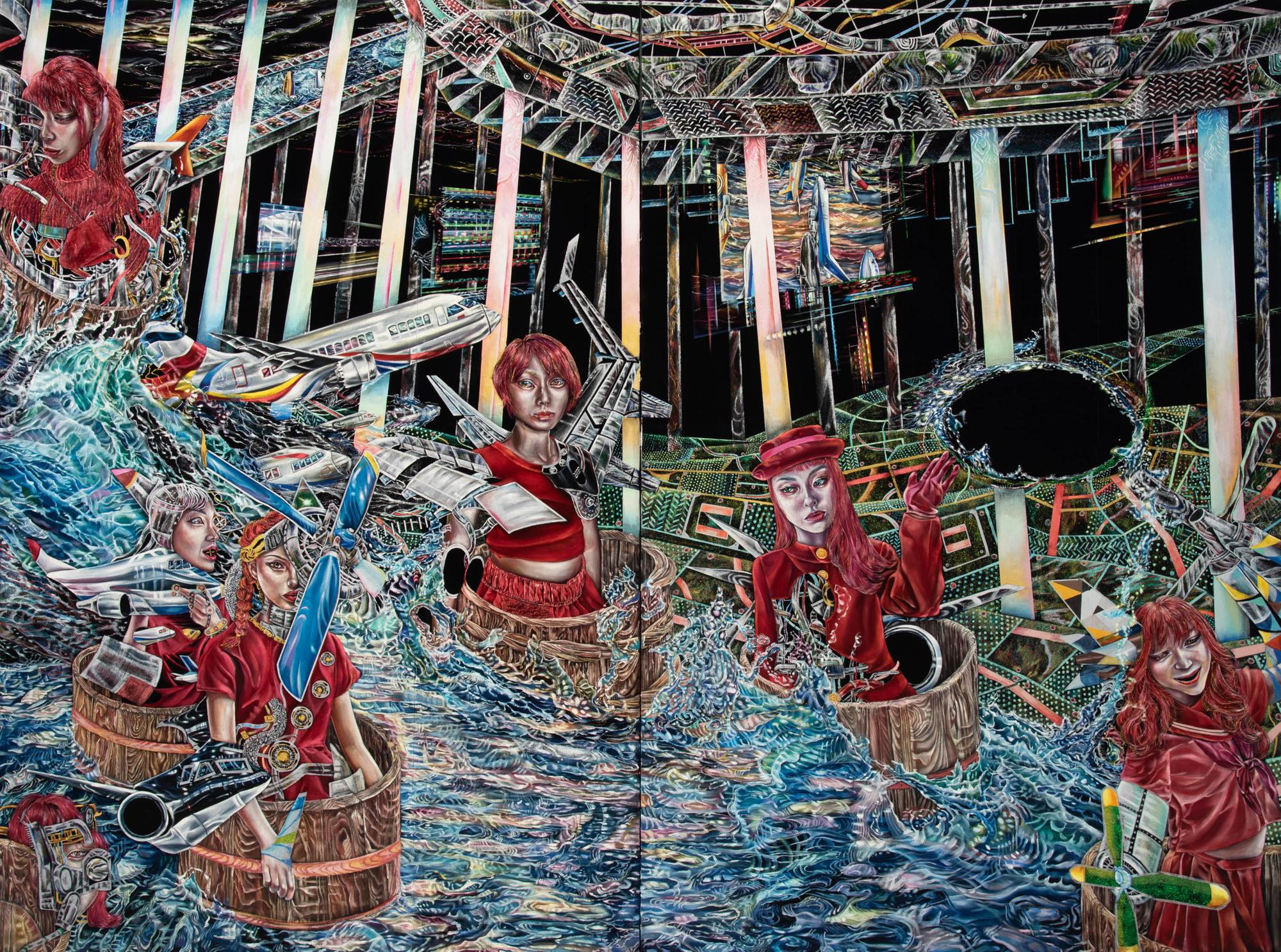 谷原菜摘子 「どこかでラッパが鳴っている」 （上野の森美術館