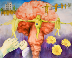 安田早苗 「土と火 マザーフッドが咲く」 （なるせ美術座） ｜Tokyo