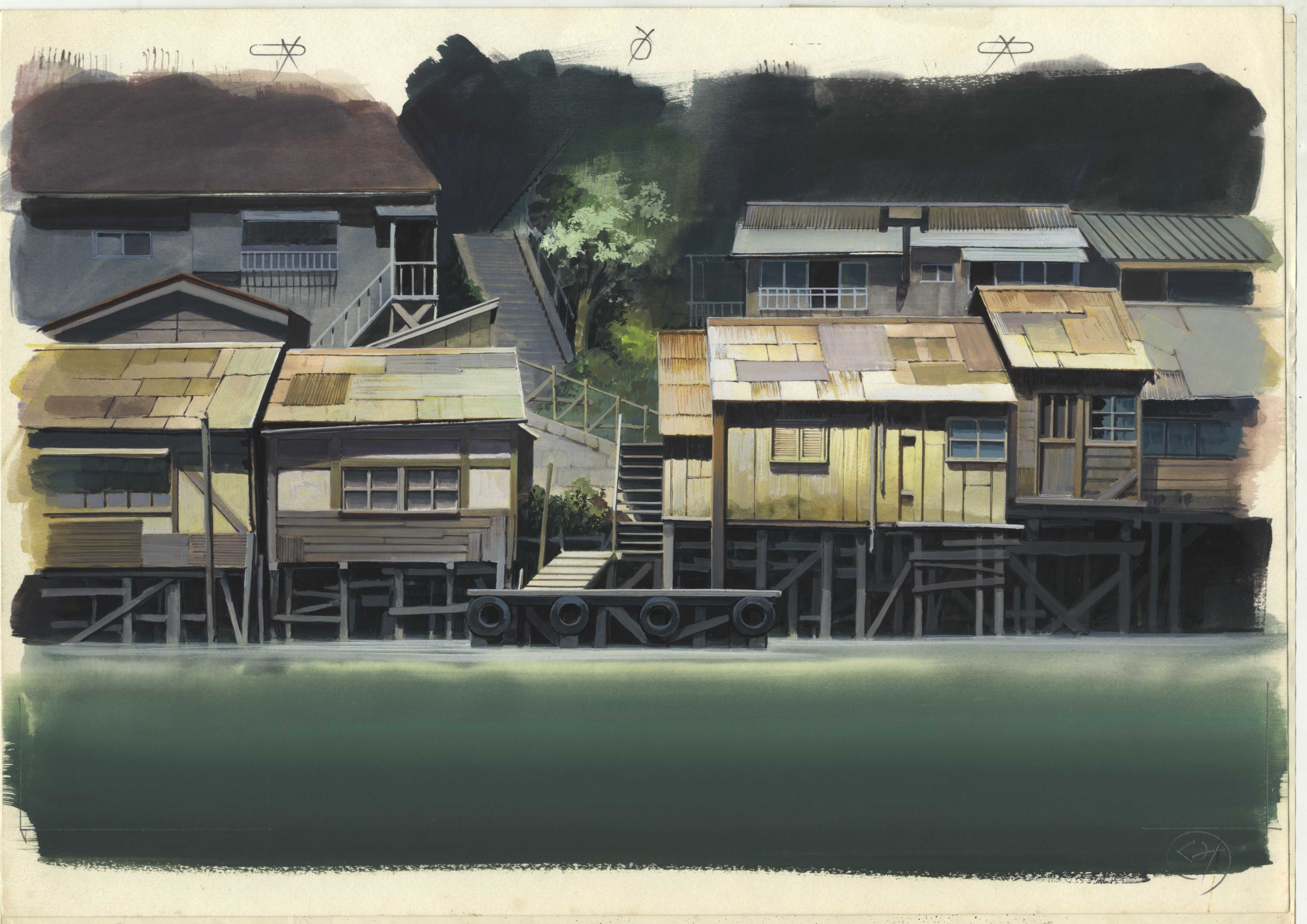 Cityscapes in Anime Background Art （Yoshiro and Yoshio Taniguchi Museum of  Architecture, Kanazawa） ｜Tokyo Art Beat