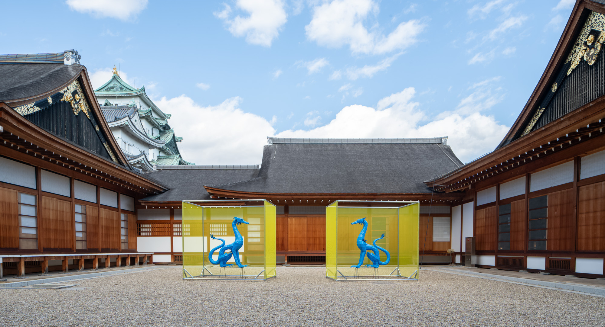 石垣作家,岩田敏雄「名古屋城の石垣（正門の横）」80号油彩,朔日展