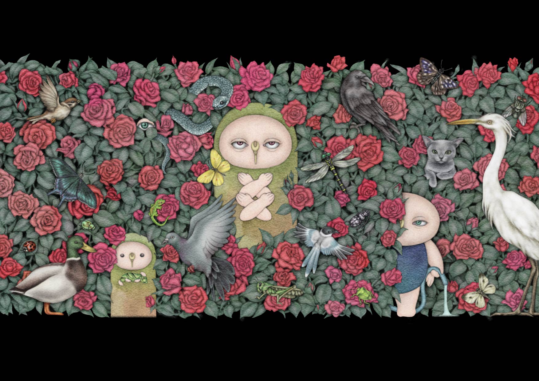 はだける怪物 複製原画 おげれつたなか 個展 コフレ ヴァニラ画廊 おげれつたなか8周年記念＆『ヤリチン☆ビッチ部』10周年記念特別展