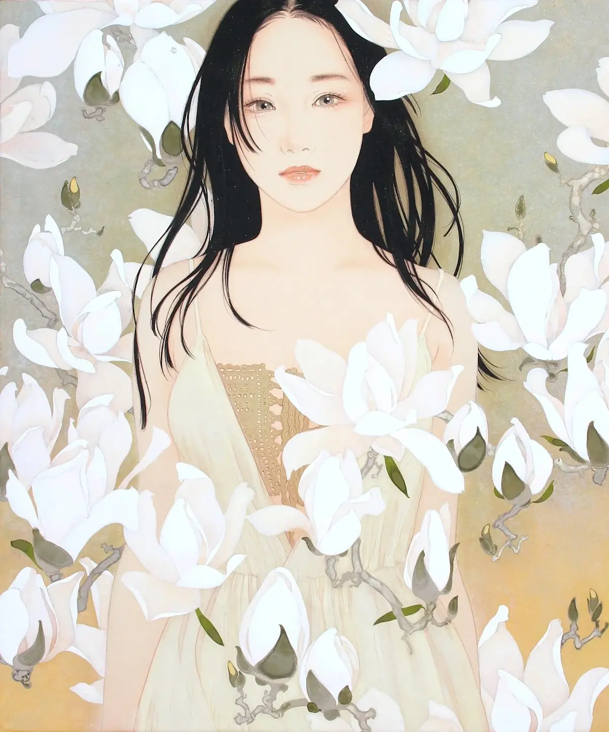 石川幸奈、「White Wind」、希少画集・額装画、日本製・新品額縁 img20220410133025935986.webp?w