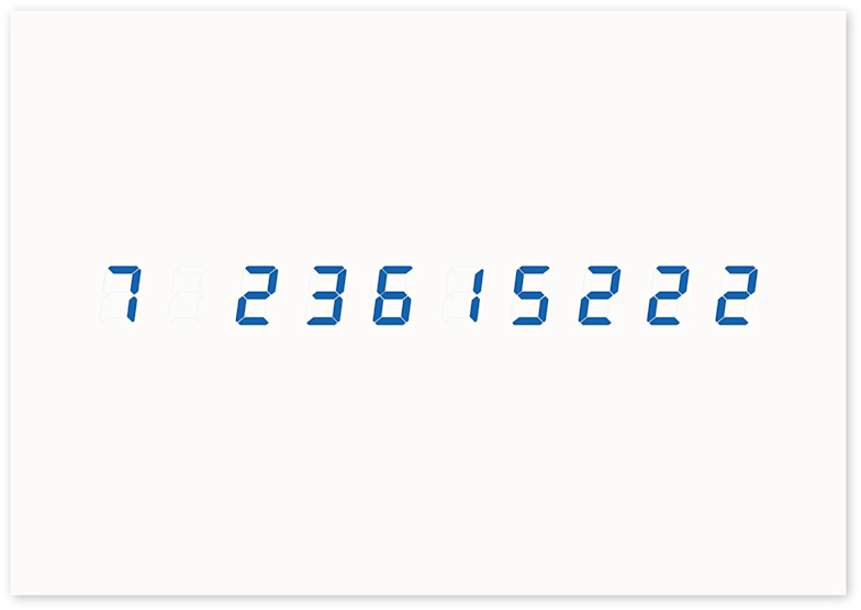 宮島達男 「To Sea of Time - TOHOKU」 （Akio Nagasawa Gallery Ginza