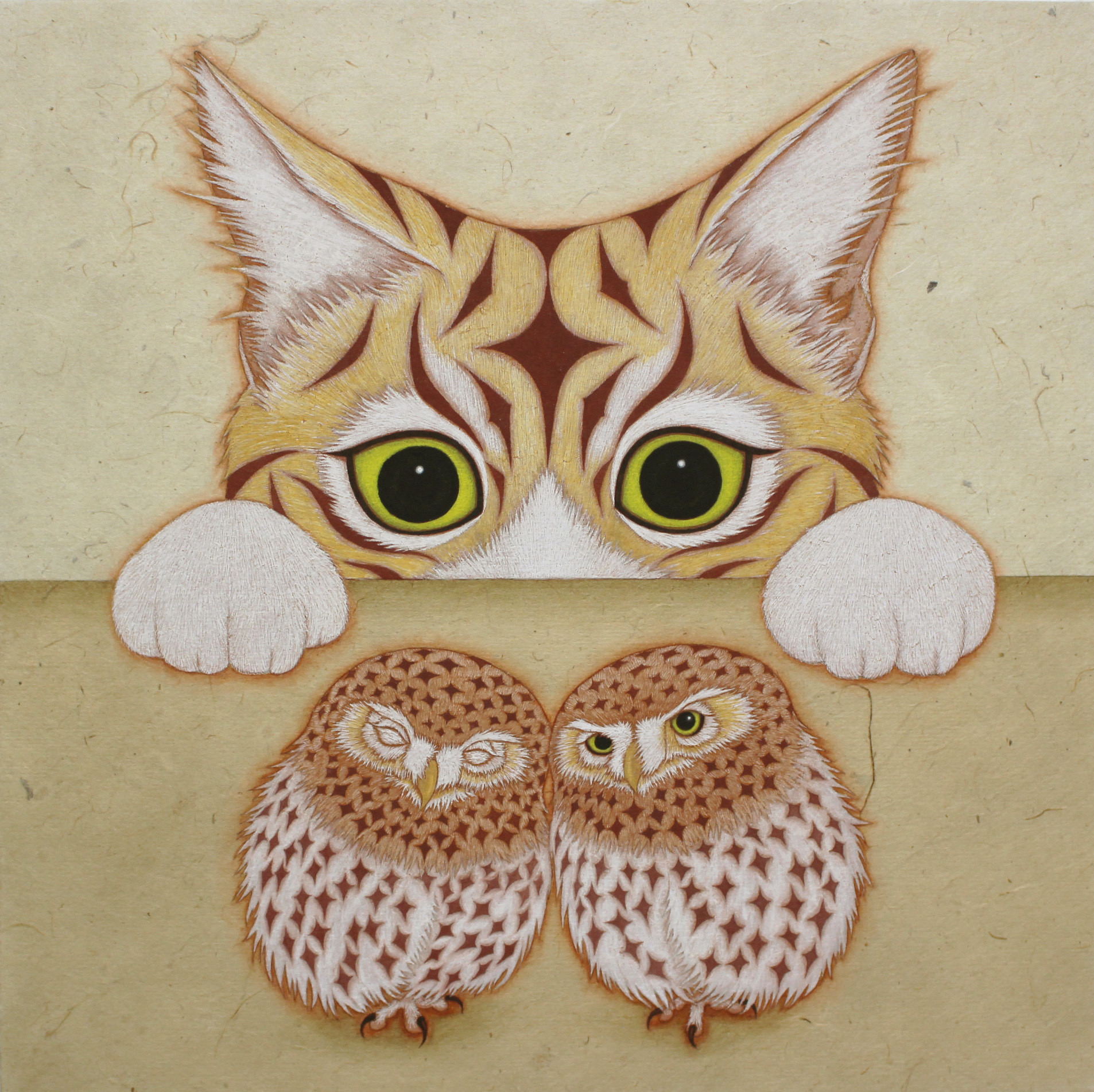 限定！萄 雅彦 DOH 国際版画芸術 セリグラフ 限定20点 題名/宵 フクロウ Amazon | 月明かりの下を飛ぶフクロウ 数字キットによる絵画 数字油絵