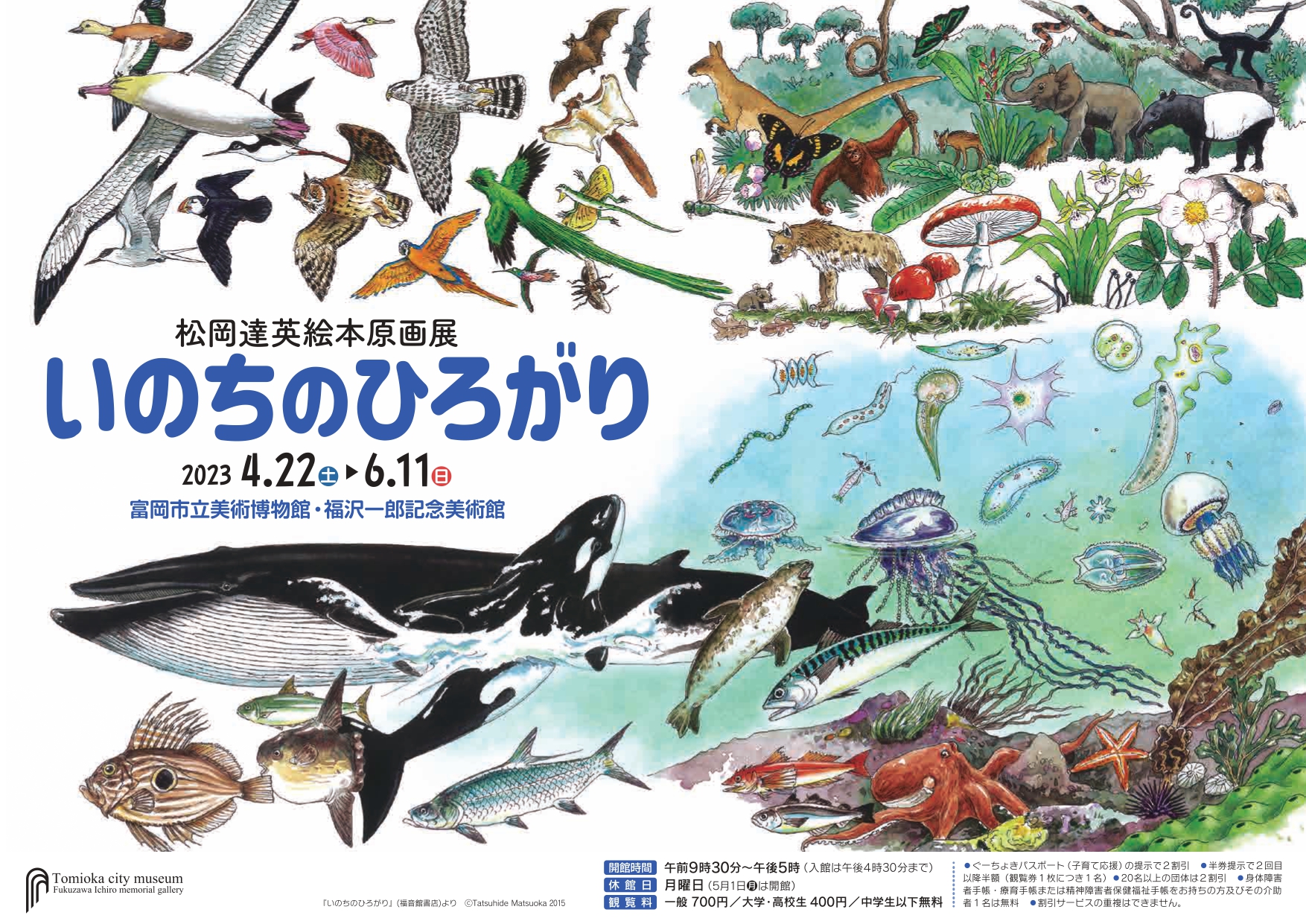 松岡達英絵本原画展 いのちのひろがり」 （富岡市立美術博物館・福沢