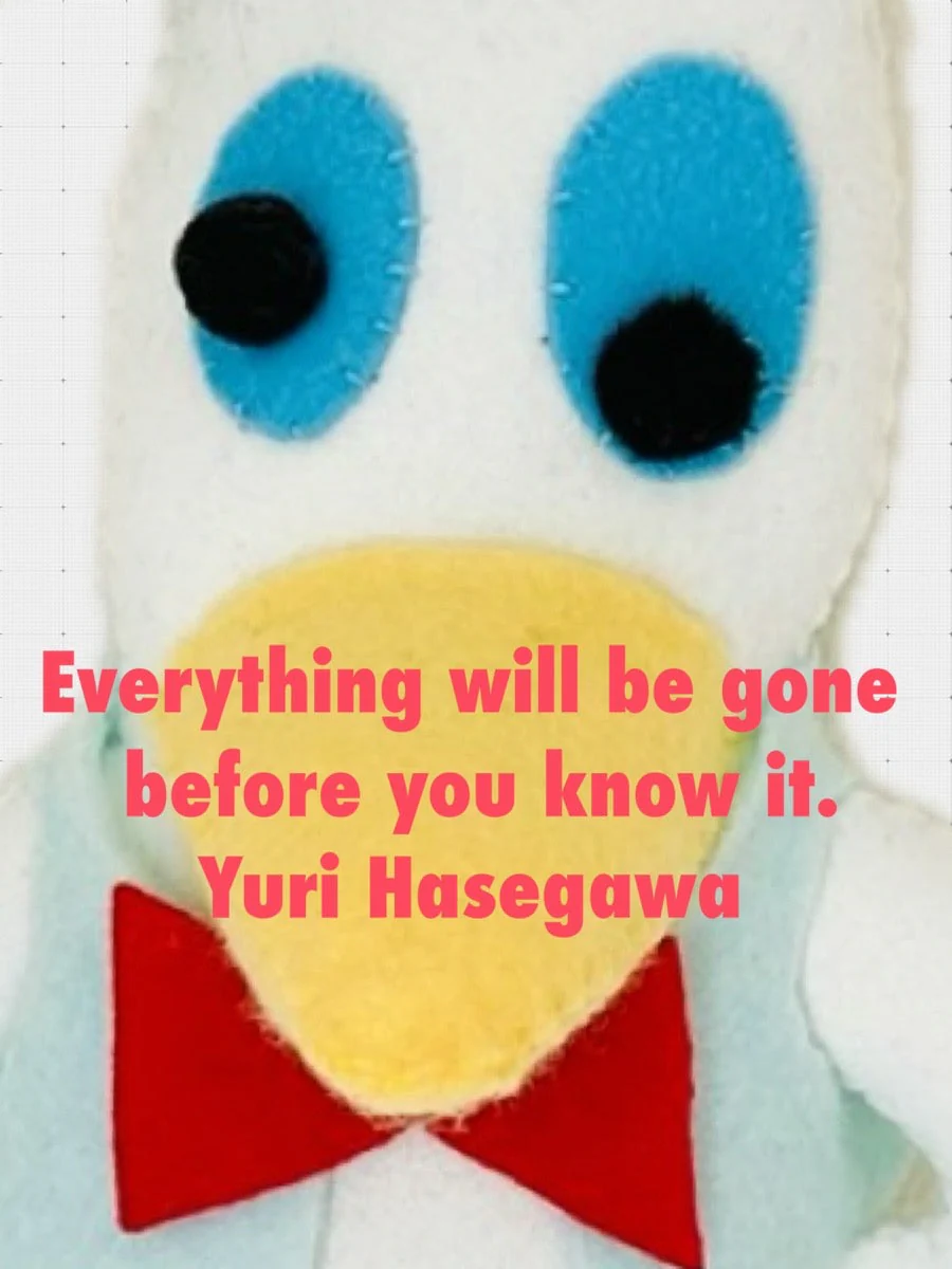 長谷川有里 「Everything will be gone before you know it