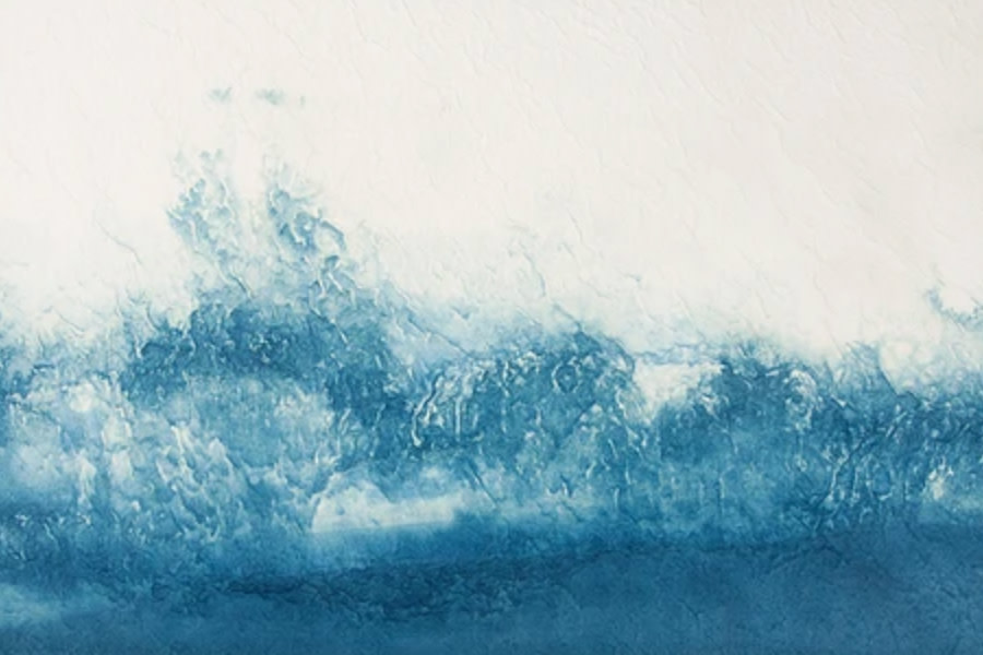 藤森美恵子 「阿波藍染め和紙 作品展」 （東京ミッドタウン） ｜Tokyo