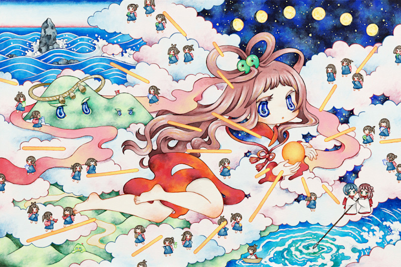 絵画 ★colorfulさま専用★甘い風の故郷他1点 横浜ロフト】幸せいっぱいの温かい色彩が魅力。横浜を描いた最新