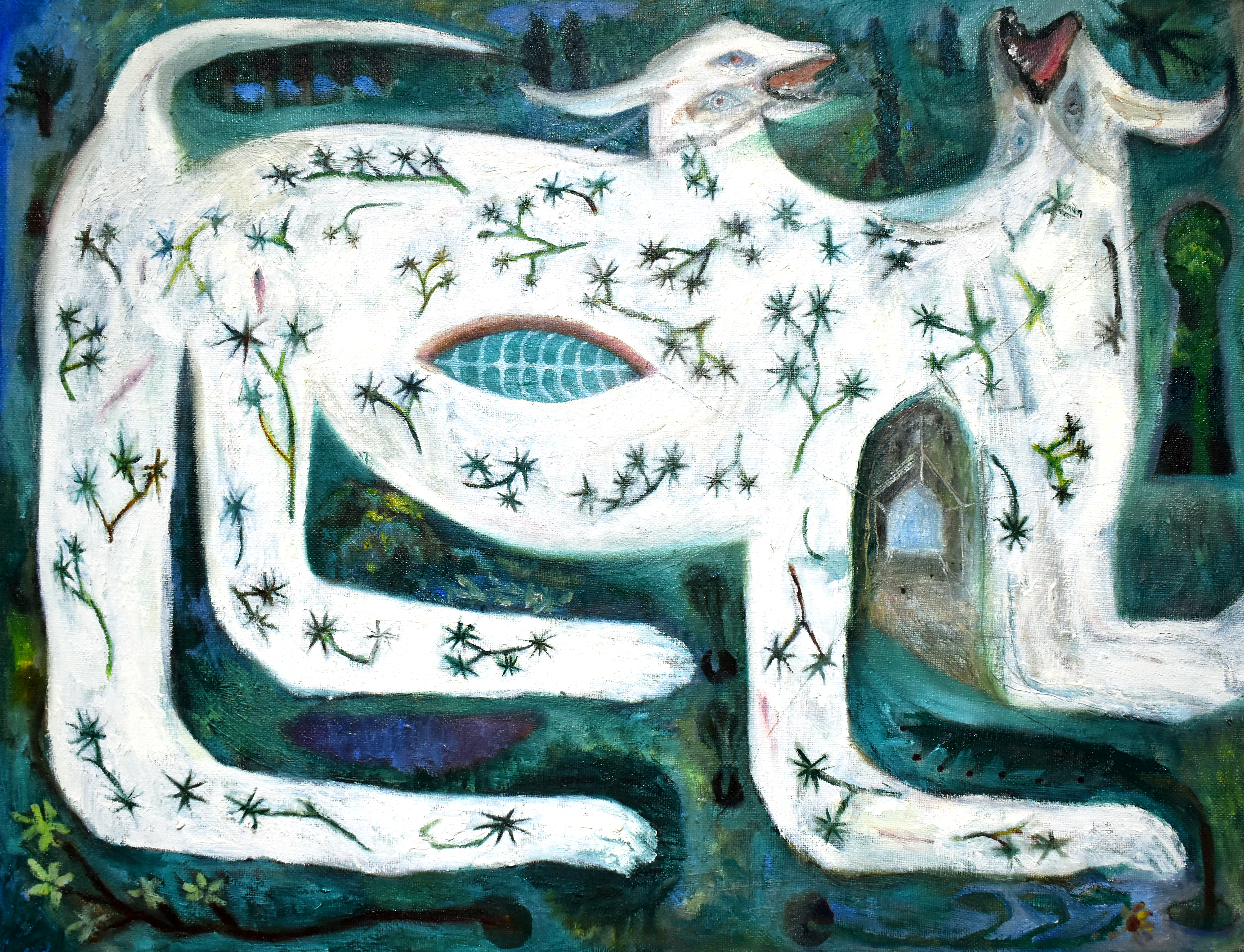 パナマ　絵画　芸術 岩崎奏波 「家と傷」 （DDD ART 苑・凪） ｜Tokyo Art Beat