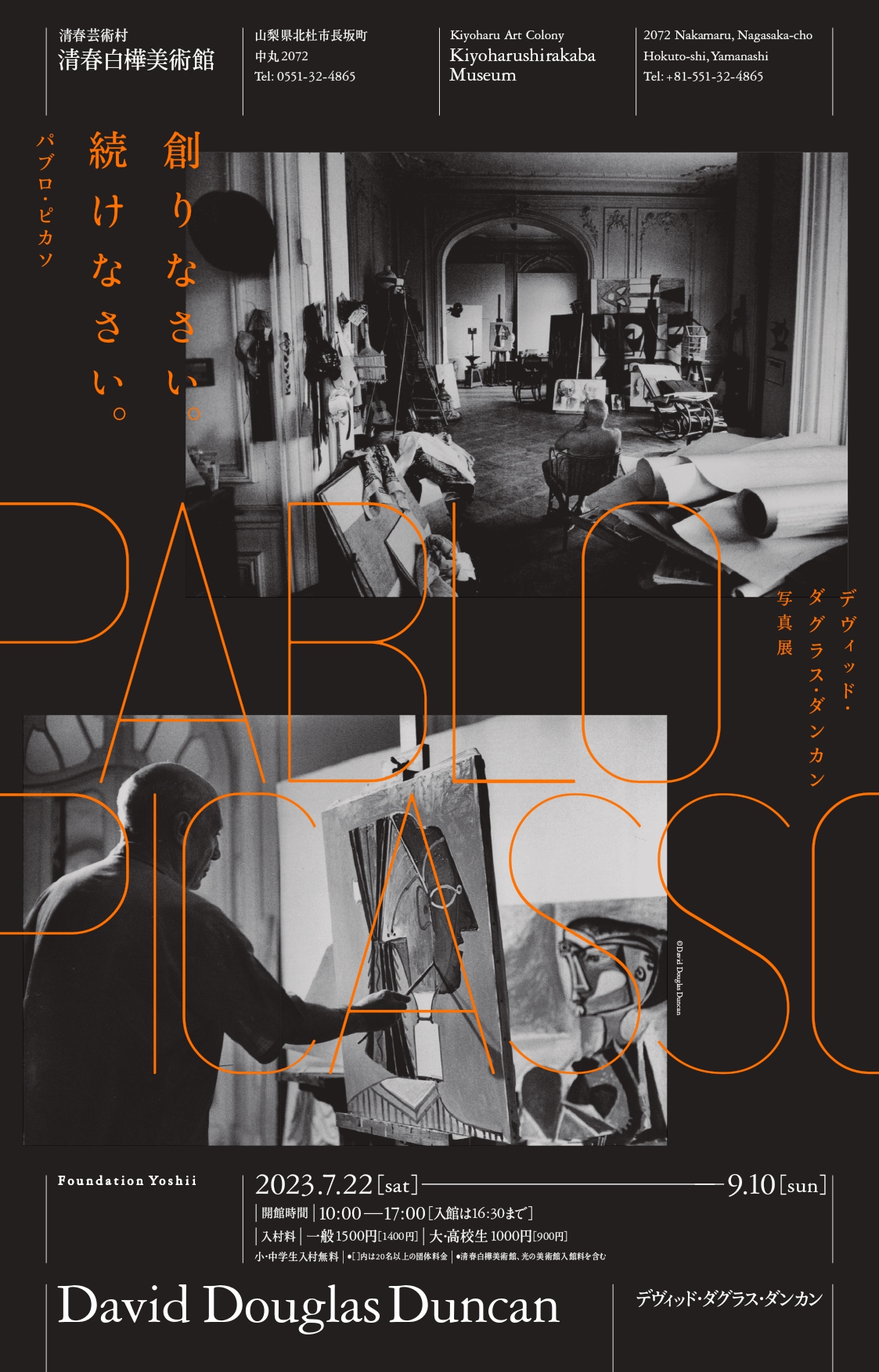 創りなさい。続けなさい。』── Pablo Picasso / David Douglas