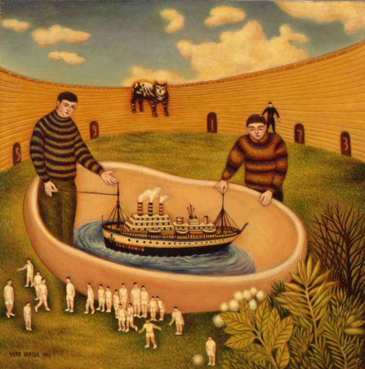 T.COUBELLA（T.クーベラ）、背中、希少な額装用大判画集画 高塚省吾、【鏡】、希少な額装用画集画、新品高級額 額装付