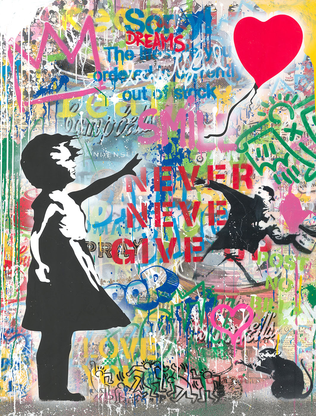 Mr. Brainwash 「Never Never Give Up!」 （YOD TOKYO） ｜Tokyo Art Beat