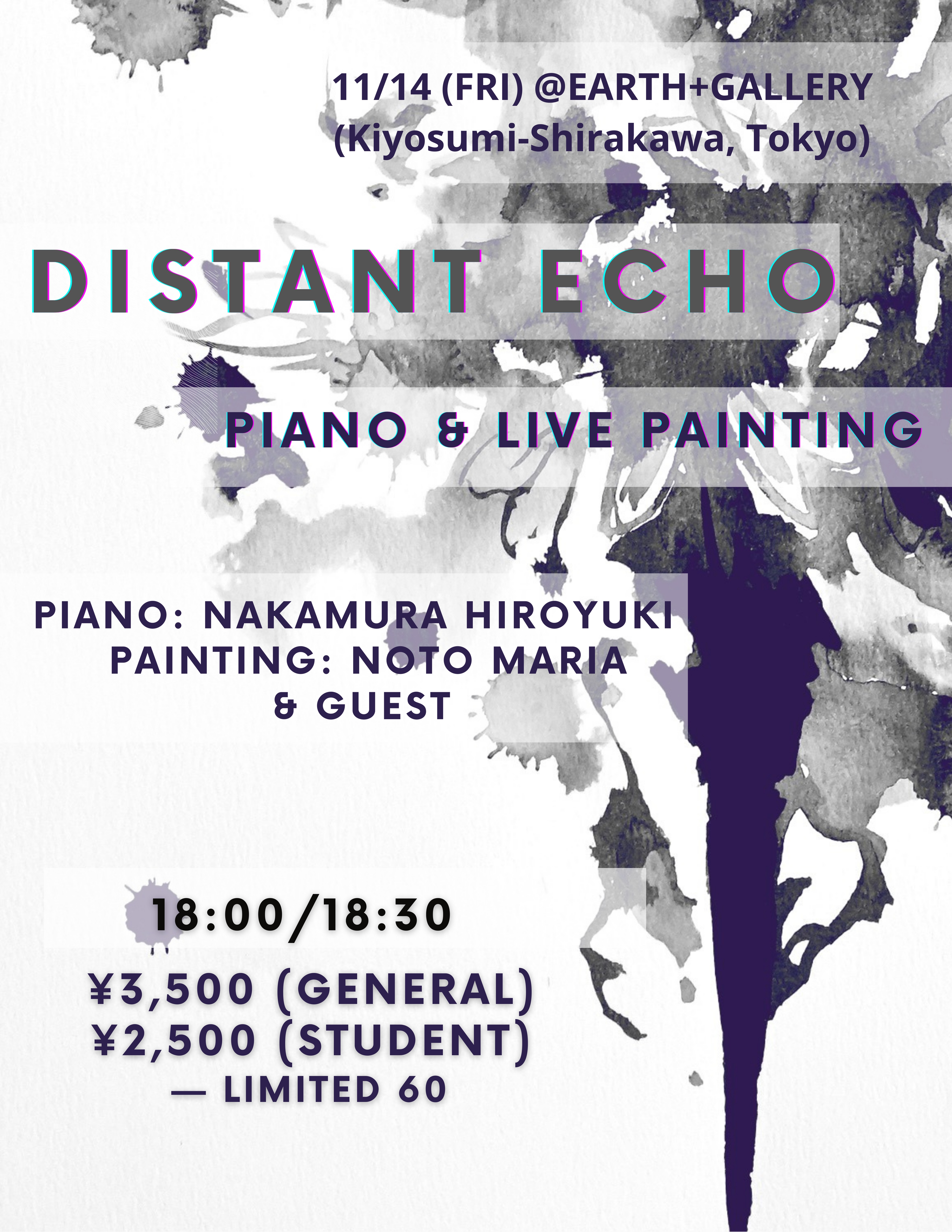 中村浩之 + 能登真理亜 「Distant Echo」 （EARTH + GALLERY） ｜Tokyo