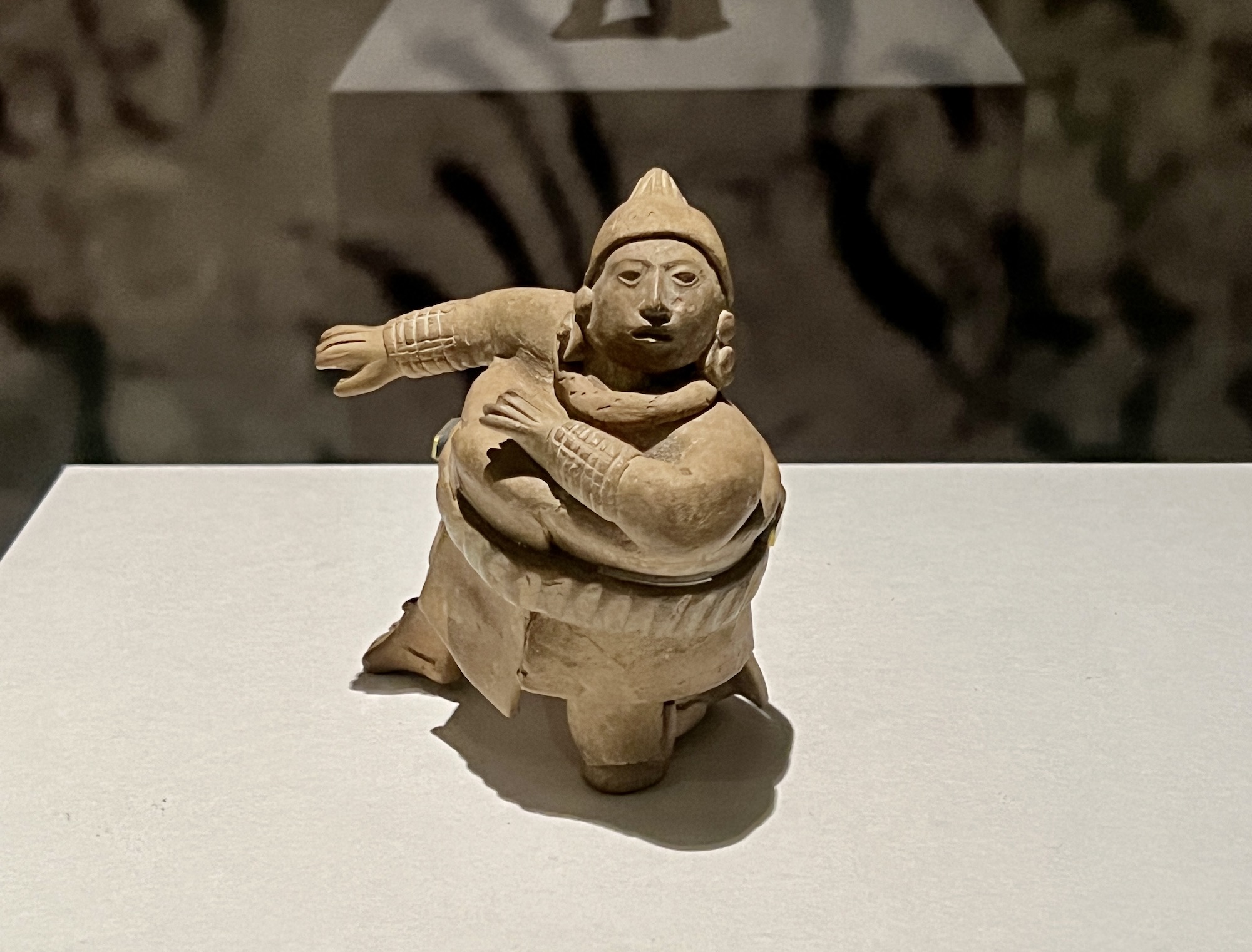 アステカ マヤ文明 土偶 戦士の像 プリミティブアート 彩文土偶 - 貨幣