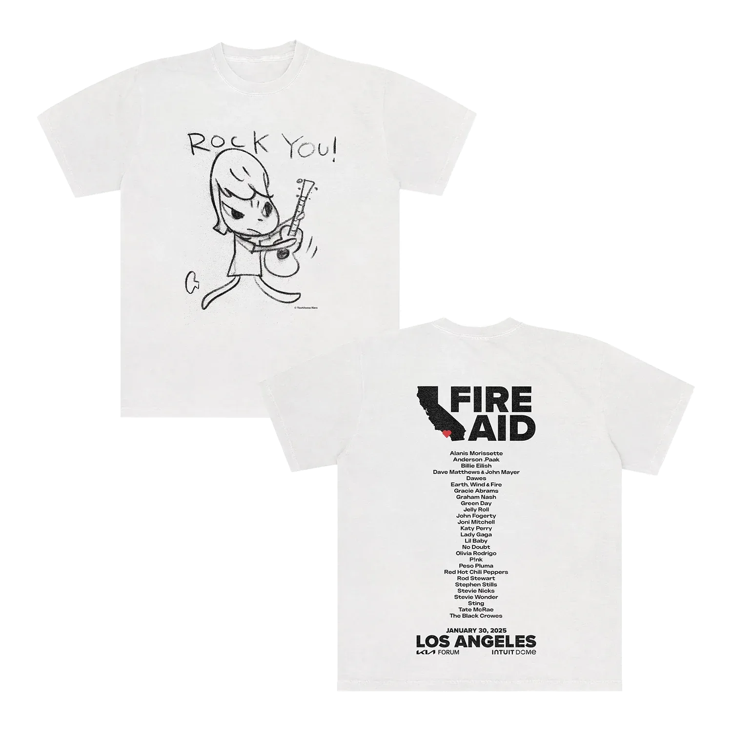 ロスの山火事被害に音楽で救いの手を。FireAidチャリティコンサートが