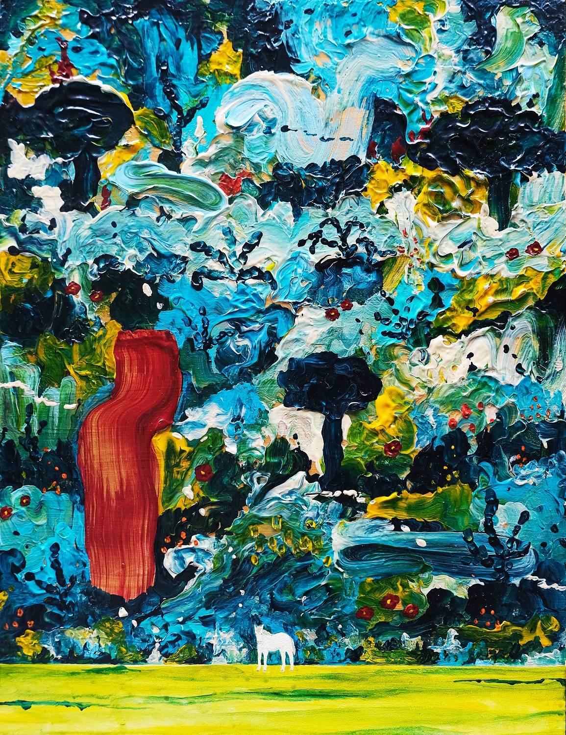 □ アクリル画 青のシリーズ / ノスタルジア 21.10.b □