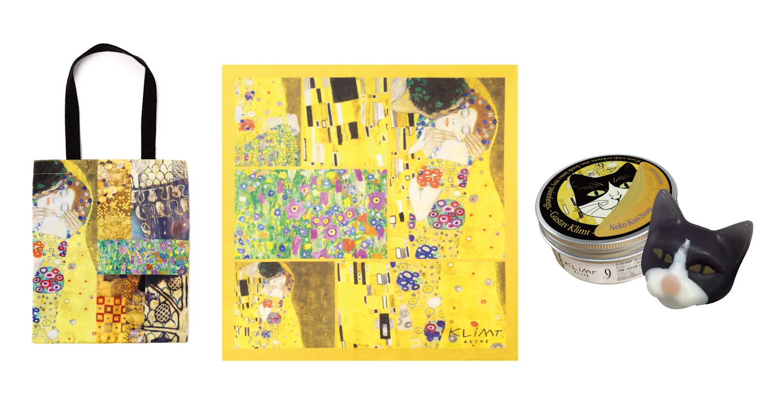 展覧会のグッズ】《接吻》モチーフも登場？ 没入型展覧会「クリムト