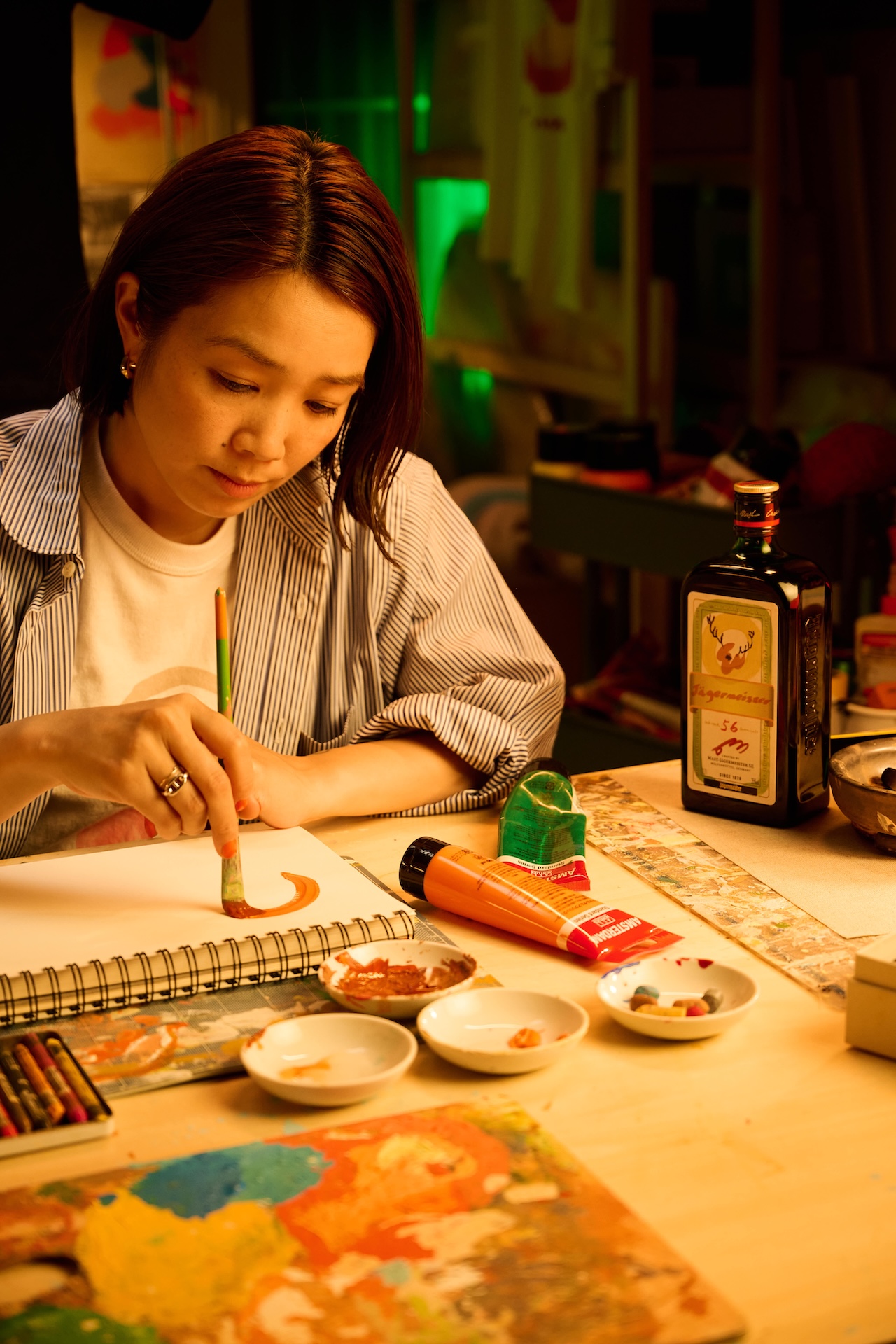 山瀬まゆみによるJägermeisterのコラボレーションアーティスト