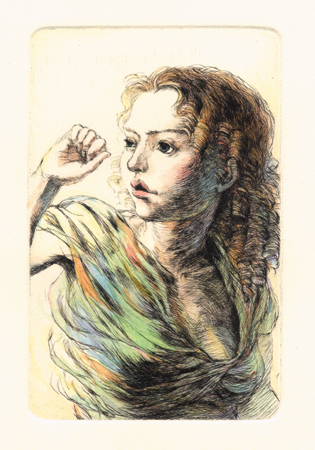絵画　田中清　どくだみ 田中清代展〜H.C.アンデルセン 「木の精ドリアーデ
