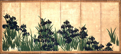 尾形光琳燕子花図　衣装箪笥　　着物箪笥/和タンス/ワードローブ/伝統工芸/漆塗 尾形光琳 燕子花図 オマージュ B・番号O-07 | 襖紙・ふすま紙「和風を