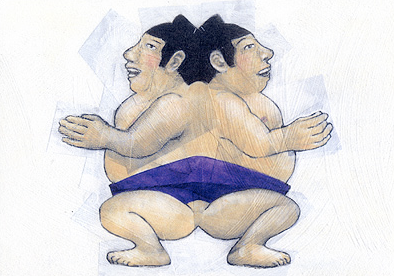 森田サトル 「紙のお相撲さん」 （HBギャラリー） ｜Tokyo Art Beat