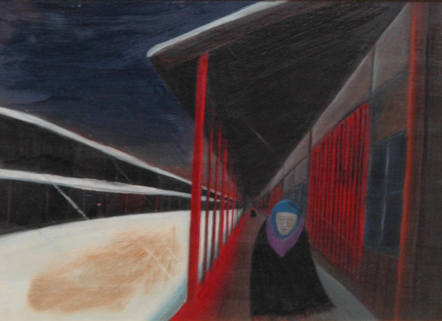 斎藤真一 斎藤真一 「哀愁の赫、放浪の蒼」 （不忍画廊） ｜Tokyo Art Beat