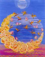 現代アート　花と蝶　油彩画　石黒直子　送料込み1202 石黒直子 展 （みゆき画廊） ｜Tokyo Art Beat