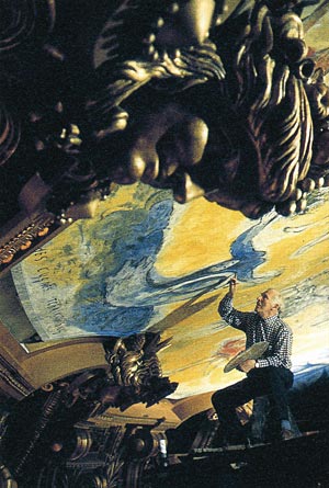 シャガール「街の上で」サインあり、1981年制作、額付き、直接お渡しも可能です。 シャガール「街の上で」サインあり、1981年制作、額付き、直接お渡しも