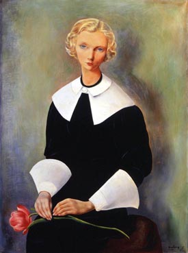 モイズ・キスリング、【エヴァ・ルビンシュタイン】、希少な画集画