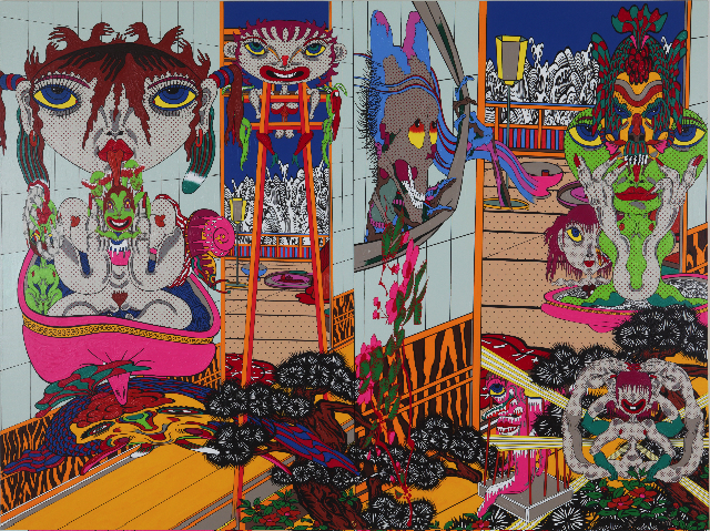 【月光】アート作品 初音ミクの現代アート展「ART OF MIKU -Autumn Fair-」と連動し