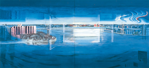 大野廣子、【グレーシャーポイント】、希少な額装用画集より、新品額装付、状態良好 2010_5F72?w=1200