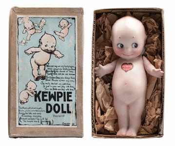 An original Rose O'neill's Kewpie doll in a box