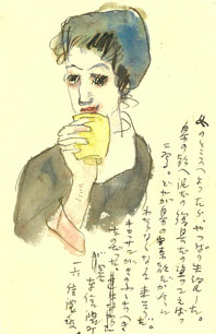 絵画 。手描き【夢の中で目が覚めた午後】 2011_6855