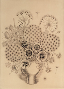 長谷川潔　木版画　『ビーナスの誕生』 長谷川潔 木版画 『ビーナスの誕生』