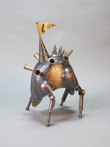 coppers 早川『Wing Wing』銅製 アート オブジェ coppers早川 「METAL CELL」 （新宿髙島屋 10階 美術画廊） ｜Tokyo